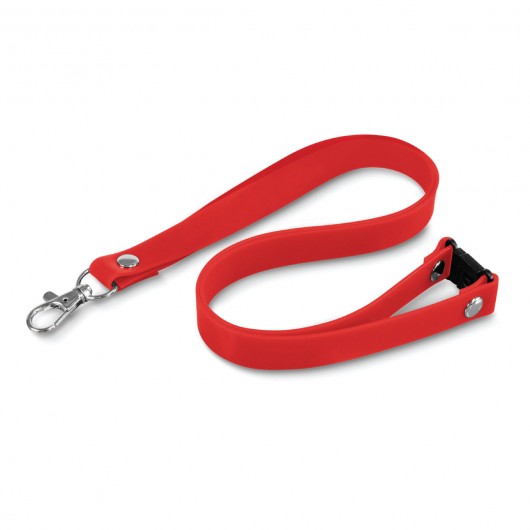 Silicone Lanyards red